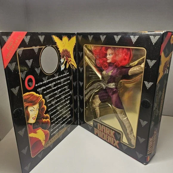 Marvel Dark Phoenix Famous Cover Series 8 Inch Toy Biz Figure Open Boxed - Picture 9 of 9